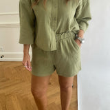 VMNatali 3/4 Crop Shirt - Sage