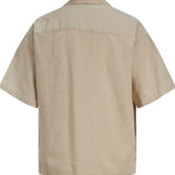 JXLisa SS Comfort Linen Shirt - Fog