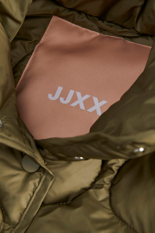 JXNova Vattert Jakke - Olivengrønn
