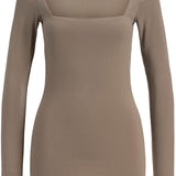 JXMille LS Square Neck Tee - Morel