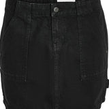 NMEmily Cardonna Hw Cargo Skirt - Black Denim