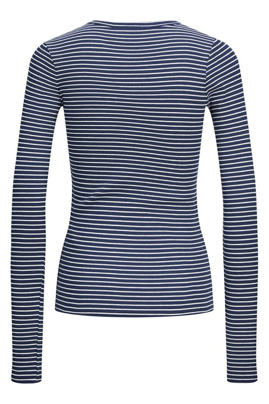 JXFreya Bluse - Blå Med Svart Striper