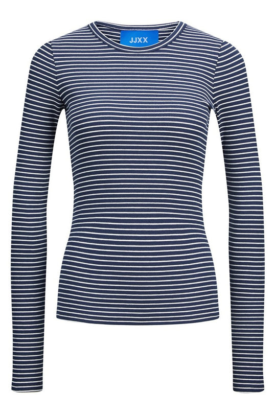 JXFreya Bluse - Blå Med Svart Striper