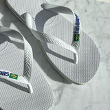 Havaianas Brasil Logo Flip Flop - White