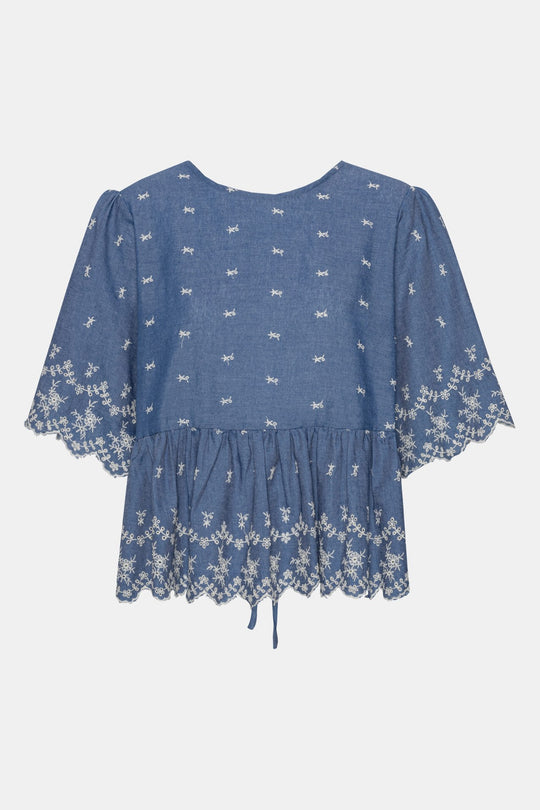 LulaIC Topp - Denim Blå