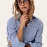 IsabellaIC Shirt - Blue White Checks