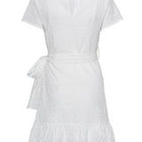 Agnes Kjole - Hvit Broderi