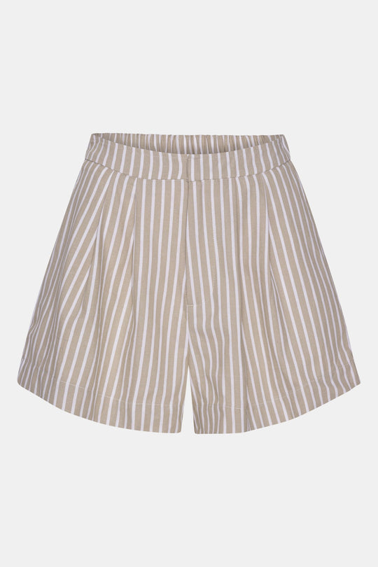 AlbaIC Shorts - Beige Stripete