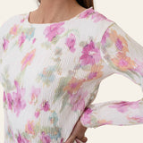 OdaIC Dress - Pink Flower Blush Print