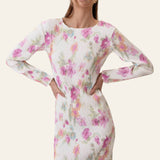 OdaIC Dress - Pink Flower Blush Print