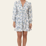 AdelIC Dress - Blue Hydrangea Print
