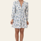 AdelIC Dress - Blue Hydrangea Print