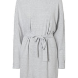 City Ava LS Short Dress - Light Grey