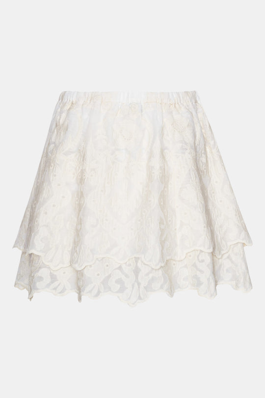 EllinorIC Mini Skjørt - Off White