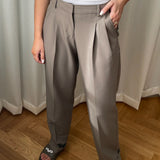 JXMary Regular Pleated MW Pant - Brindle
