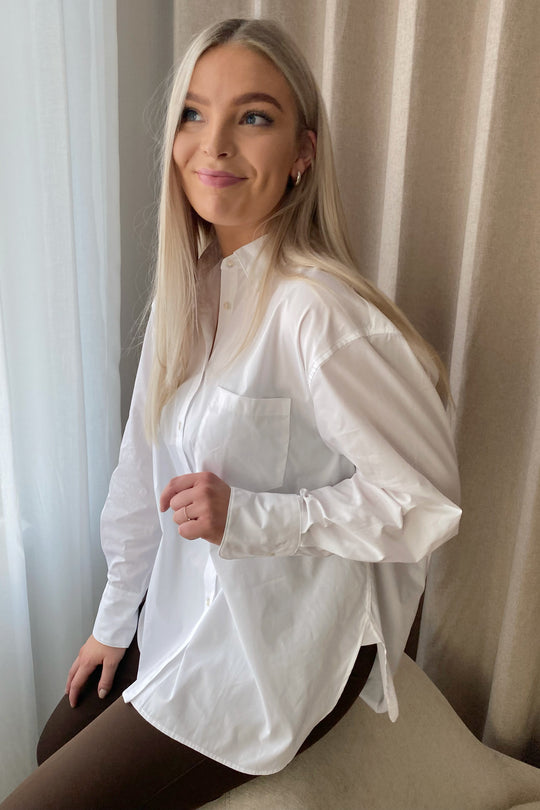 JXJamie Oversized Skjorte - Hvit
