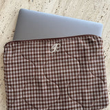 EmilieIC Computer Sleeve - Brown Checks