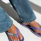 Havaianas Brasil Logo Flip Flop - Purple Paisley