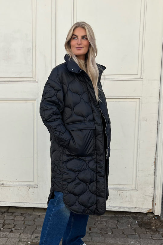 JXLenora Vattert Jakke - Svart