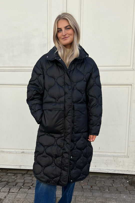 JXLenora Vattert Jakke - Svart