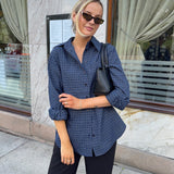 IsabellaIC Shirt - Navy Checks