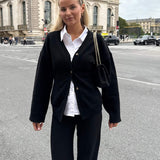 KarmaIC Fitted Cardigan - Black