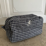 EmilieIC Cosmetic Bag - Navy Checks