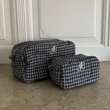 EmilieIC Cosmetic Bag - Navy Checks