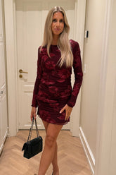 MajaIC Mesh Kjole - Bordeaux