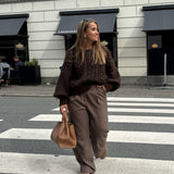 NoraIC Sweater - Chocolate Brown