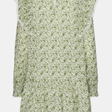 LiaIC Lace Dress - Green Garden Print