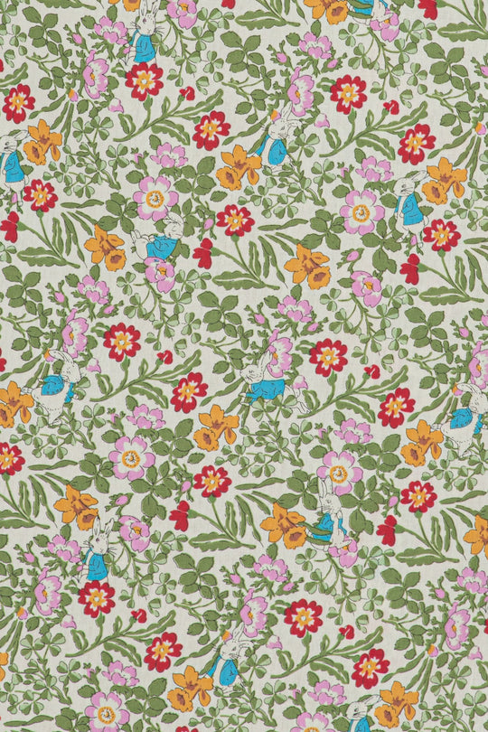 VilmaIC Kjole - Grønn Blomstertrykk