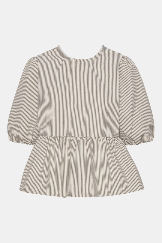 LulaIC Topp - Beige Stripete