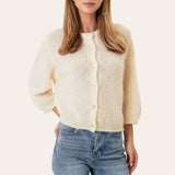 IdaIC 3/4 Cardigan - White