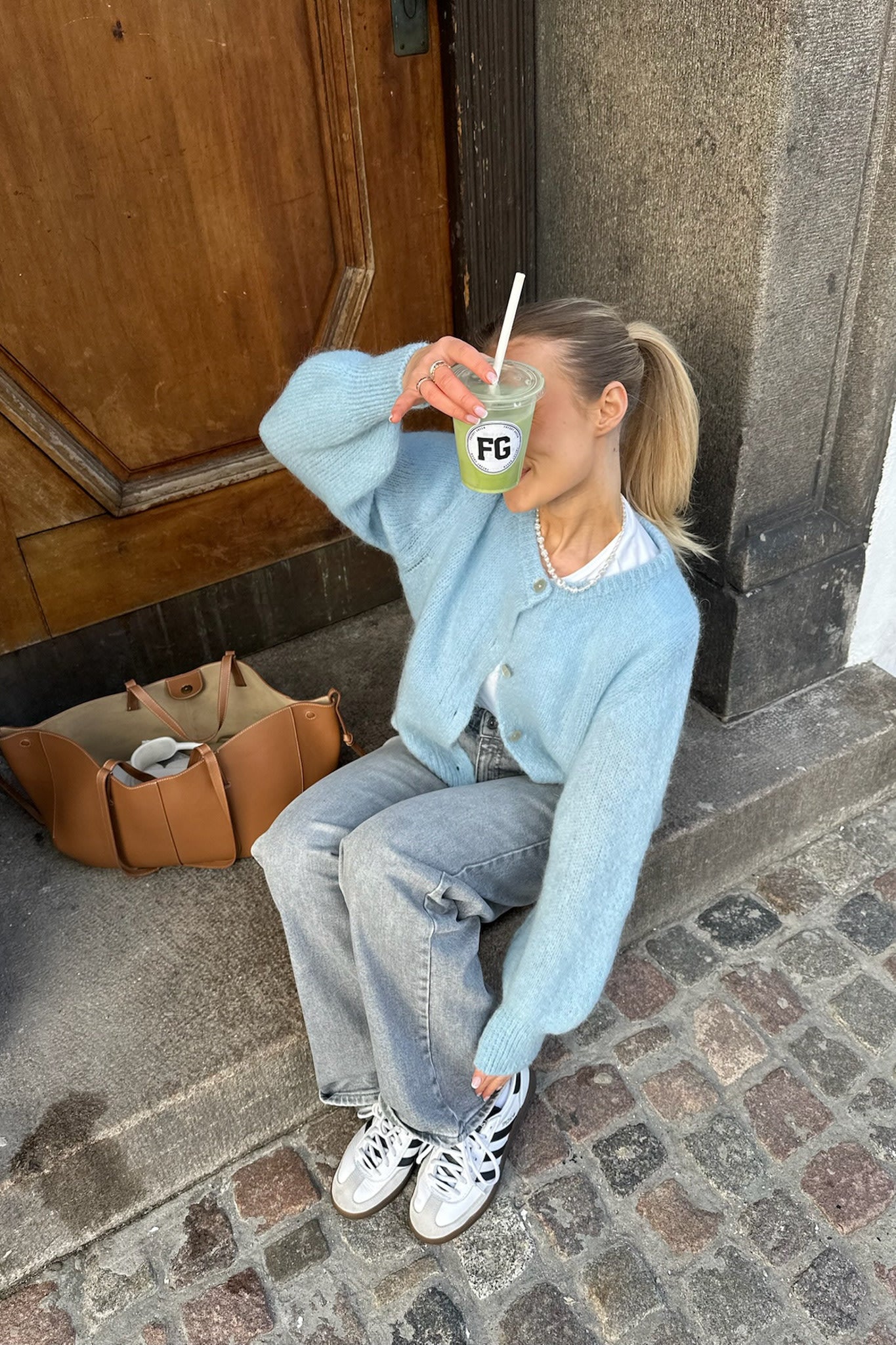 IdaIC Cardigan - Light Blue – no.byic.com