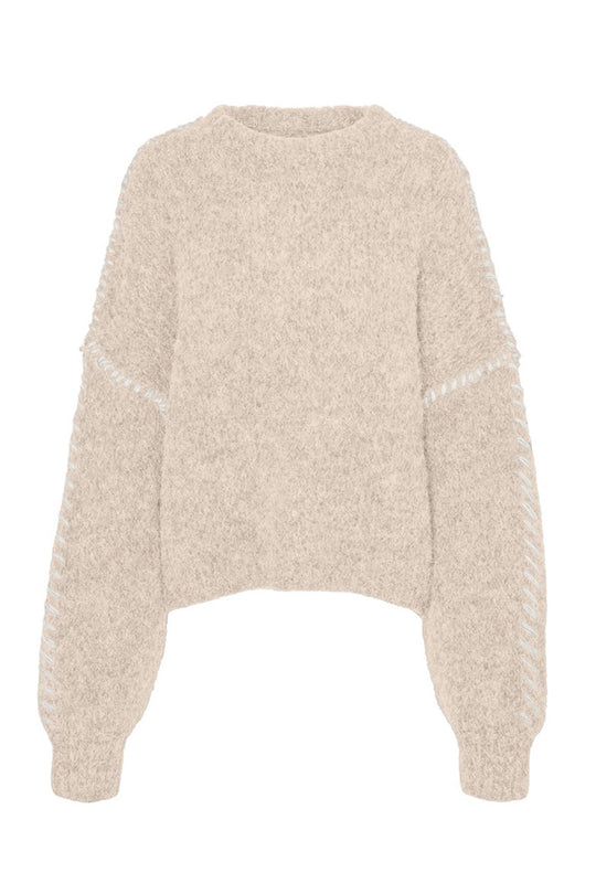 VMZen Genser - Beige Hvit