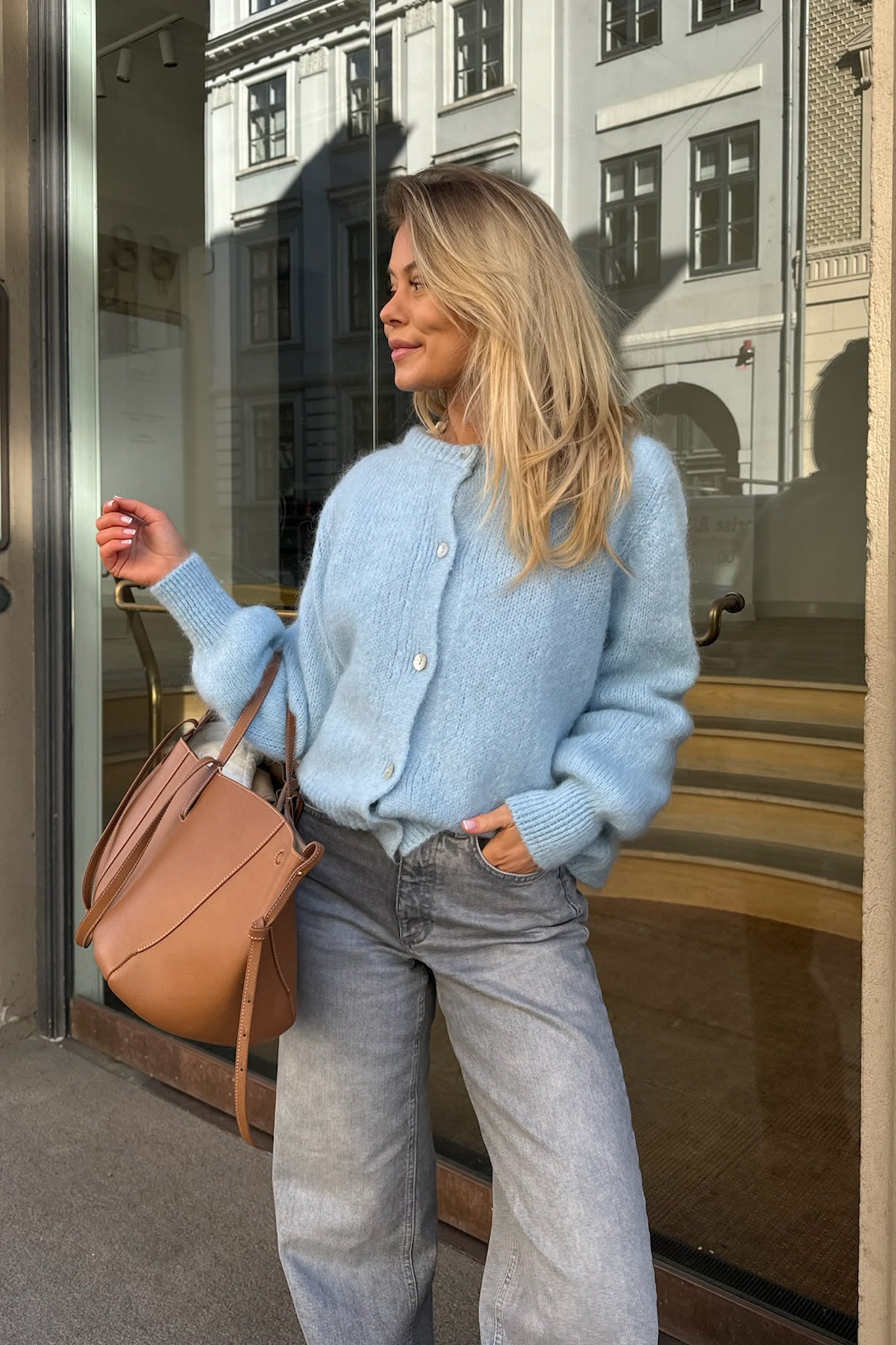 IdaIC Cardigan - Light Blue – no.byic.com