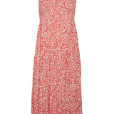 VMJenny SL Smock Calf Dress - Spicy Orange