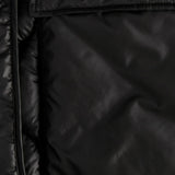 JXLenora Shiny Quilted Coat - Black