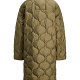 JXLenora Shiny Quilted Coat - Burnt Olive