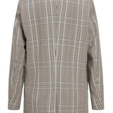 JXMary Check Blazer - Oatmeal Check