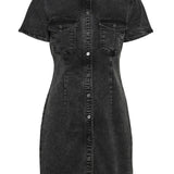 NMJoy SS Dress - Black Denim