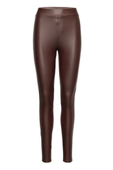 ONLCool Imitert Leggings - Mørkebrun