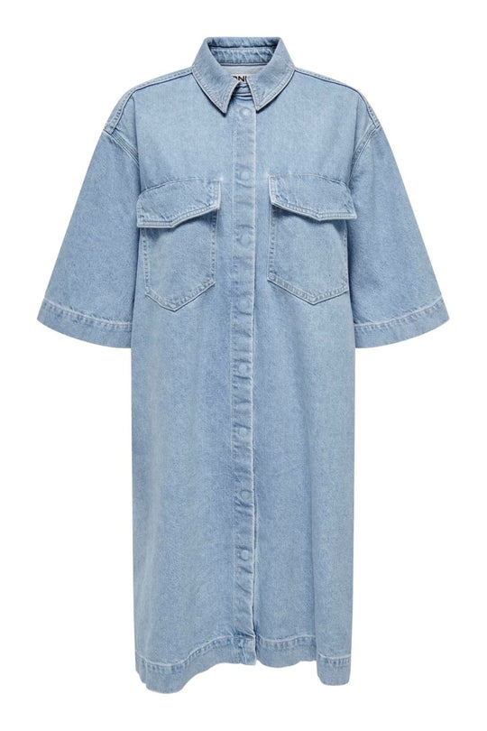 ONLSophie Kjole - Lyseblå Denim