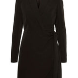 NMVincent LS Wrap Effect Dress - Black