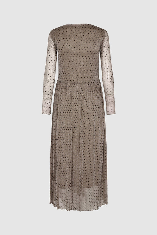 Marisan Kjole - Varm Beige