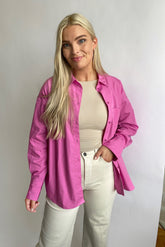 JXJamie Oversized Skjorte - Super Rosa