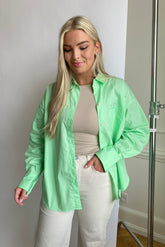JXJamie Oversized Skjorte - Lysegrønn