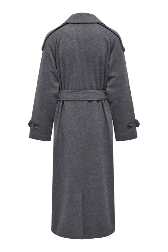 ONLMaisy Ull Trenchcoat - Mørkgrå