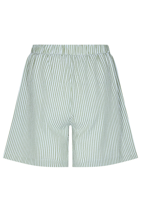 Pynna Shorts - Grønn Hvit Stripete